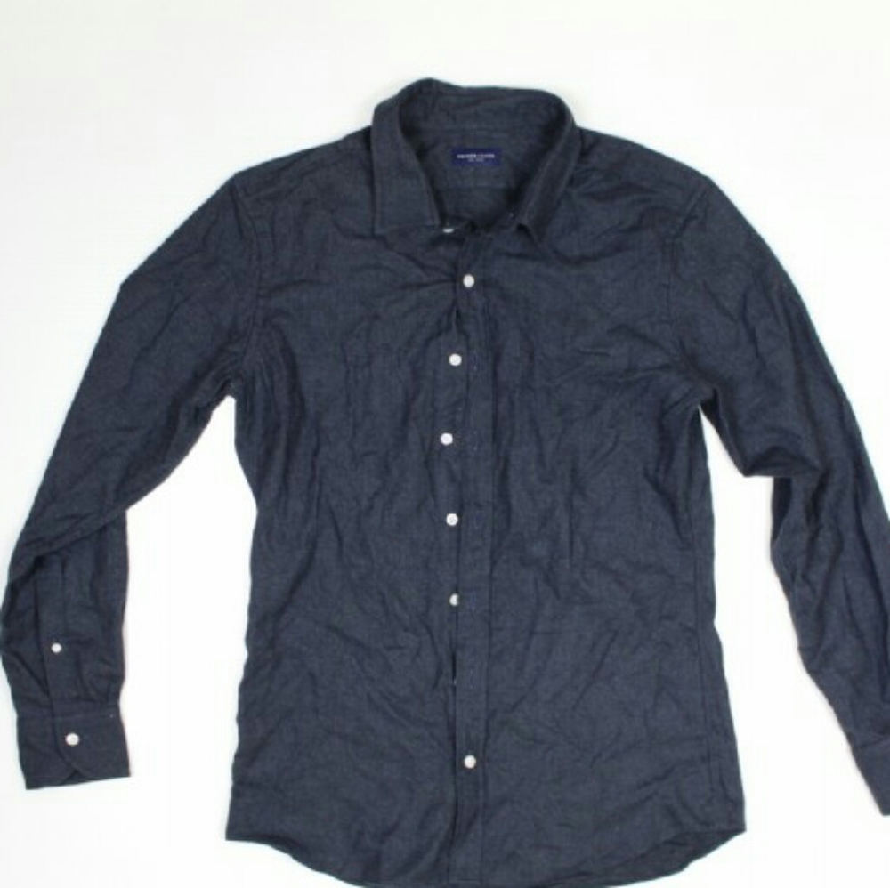 Navy Button Up by Proper Cloth Men's